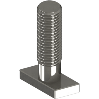 Perno de Montaje Solar / Acero Inoxidable / Rosca M8 / 30 mm / Compatible con N Rail 4.72 y M2 / 12.26 g