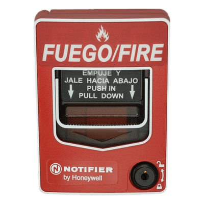 Estación Manual de Alarma Direccionable / Doble Acción / LED Bicolor / Terminales 12 AWG / ADA / Texto Español y Braille