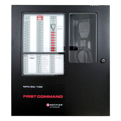 Panel de Evacuación por Voz / 50 o 100 W / 25 V / 8 Circuitos de Altavoces / 14 Mensajes Programables / Batería 26 Ah