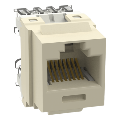 Conector Jack Keystone / Cat 6 / 8P8C / Terminación 110 / Marfil / -10°C a 65°C / 250 MHz