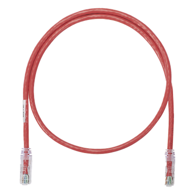 Cable de Parcheo UTP / Categoría 6 / 0.3 m (1 Pie) / 24 AWG / T568B / CM / Rojo