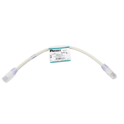Cable de Parcheo UTP / Cat 6 / 0.3 m (1 ft) / 24 AWG / T568B / CM / Blanco