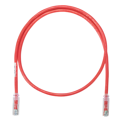 Cable de Parcheo UTP / Cat 6 Clase E / 0.90 m (3 ft) / 24 AWG / CM / T568B / Rojo