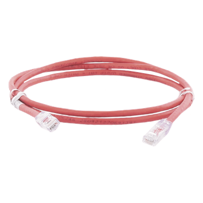 Cable de Parcheo / Cat 6 / U/UTP / 2.1 m (7 ft) / 24 AWG / CM / Rojo