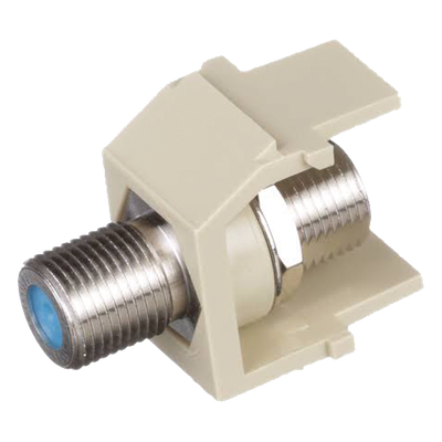 Módulo Acoplador Coaxial Tipo F / Keystone / 75 Ohms / 3.0 GHz / 1.17′ x 0.86′ x 0.66′