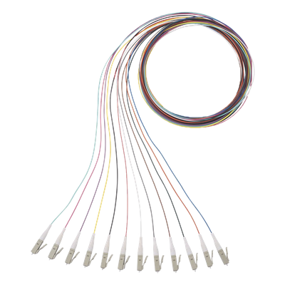 Kit de Pigtails / LC Simplex / Multimodo OM4 50/125 / 900μm Tight-Buffered / 1 Metro (3.28 Pies) / 12 Unidades
