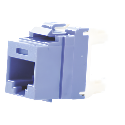 Conector Jack / Categoría 5e / 8P8C / Terminación 110 / Keystone / Sin Blindaje / Color Azul