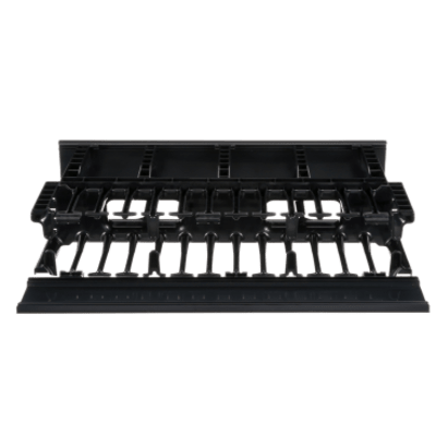 Organizador de Cables Horizontal / Alta Densidad / Doble Frontal y Posterior / Rack 19in / 2UR / 48.3 cm (19in)