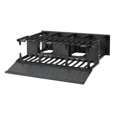 Organizador de Cables Horizontal / Doble Frontal y Posterior / Rack 19in / 3UR / 5.25in (133mm) de Altura