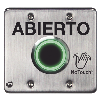 Interruptor IR Sin Contacto / Acero Inoxidable 304 Grado Médico / Salida Doble / Contacto Seco 120 VCA / LED Bicolor