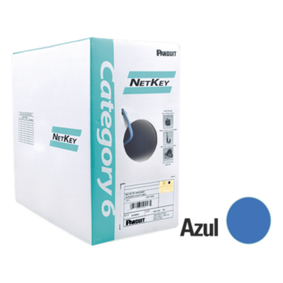 Bobina UTP Cat 6 / 305 m (1000 ft) / 24 AWG / PVC CM / 4 Pares / 250 MHz / PoE