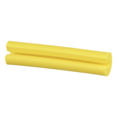 Manguito Porta Etiquetas / Fibra Simplex 2mm / 0.08 in Largo / Amarillo / 100 pzas