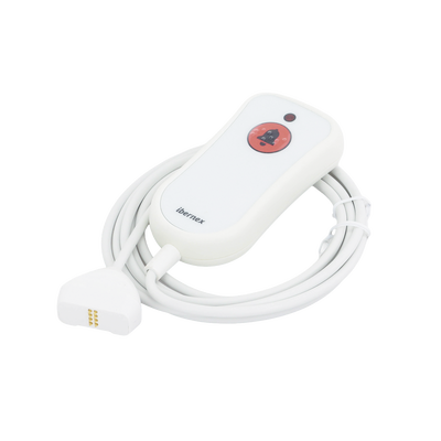 Pulsador de Cama / Antibacteriano / Botón de Alarma 20 mm / IP67 / Cable 2 m Resistente al Fuego / Braille SOS