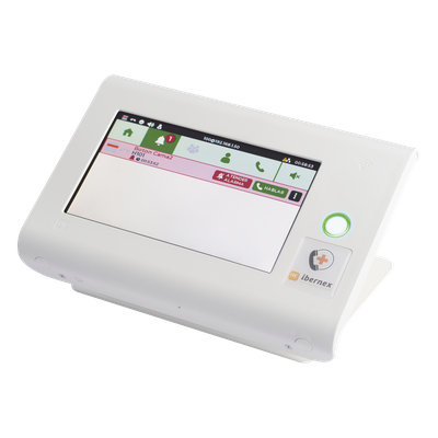 Centro de Control para Enfermería / Pantalla Táctil 7′ / RFID 125 kHz / VoIP SIP / PoE 802.3af / Cancelación de Ecos / 2 Puertos Ethernet