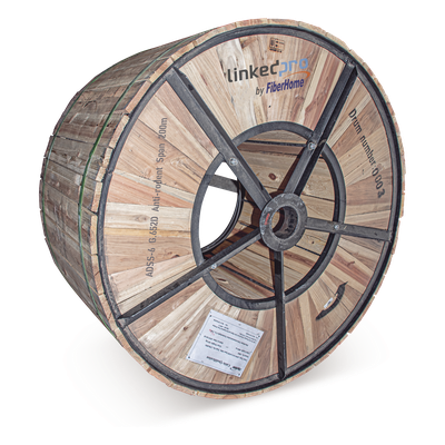 Cable de Fibra Óptica ADSS / Monomodo G.652D / 6 Hilos / Armadura Anti-Roedor / Span 200 m (656.2 ft) / 4 km / Dieléctrico Autosoportado