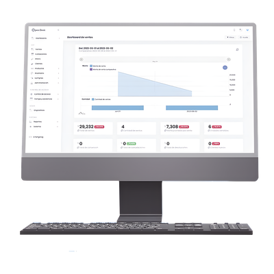 Software ERP en la Nube / Facturación CFDI 4.0 Ilimitada / Control de Inventarios / Importación Masiva / Punto de Venta / Suscripción Mensual