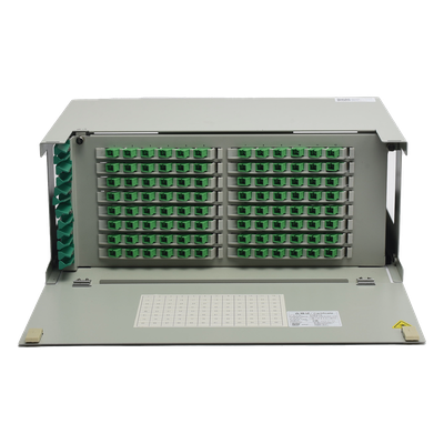 ODU de Fibra Óptica / 96 Empalmes / 216 Fibras / 4 UR / 19″ / 820 pies Capacidad