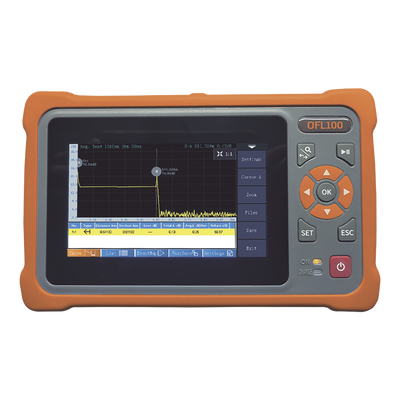 OTDR Monomodo / 1310-1550 nm / SC/APC / 26/24 dB Rango Dinámico / Pantalla Táctil / Modo Automático y Experto