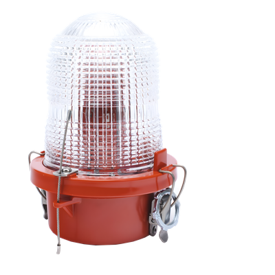 Luz de Obstáculo FAA Tipo L-810 / LED Rojo e Infrarrojo / Intensidad Baja 32.5 CD / 12W / 120-240V AC / Haz Vertical 10° / Cobertura 360° / IP65 / Base Valox