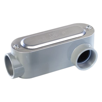 Caja de Registro Ovalada / 2″ (50.8 mm) / Tipo LL / Aluminio Diecast / NPT / UL 514A / CSA
