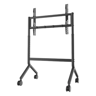 Soporte Móvil para Pantalla / 65″ a 90″ / Carga 90.9 kg (200 lbs) / VESA 200×200 a 800×500 / Altura Ajustable 1110-1560 mm (43.7″-61.4″) / Ruedas 360°