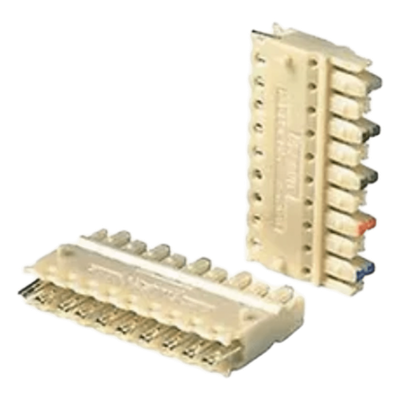 Block de Conexiones 110 / Cat 5e / 4 Pares / 1.2′ x 0.92′ x 0.24′ / Paquete 10 pzas