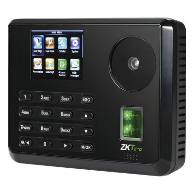 Terminal Biométrica de Palma y Huella / 600 Palmas / 3,000 Huellas / Pantalla Táctil 2.8″ / TCP-IP USB / 100,000 Eventos / 10,000 Tarjetas