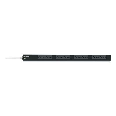 PDU Básico para Rack / 16 Contactos NEMA 5-20R / 20 A / 120 Vca / Montaje Vertical 0U / Cable 3 m (9.8 ft)
