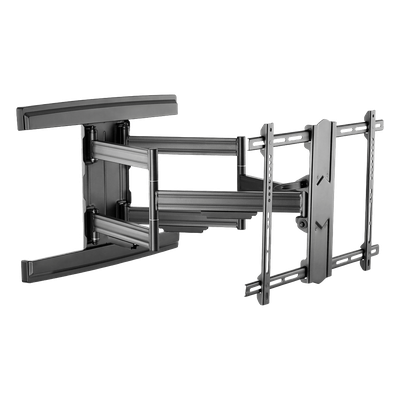 Soporte de Pared Articulado / Pantallas 37″ a 85″ / Extensión 70 a 800 mm / Carga 69.9 kg (154 lb) / VESA hasta 600×400 mm / Inclinación con Bloqueo