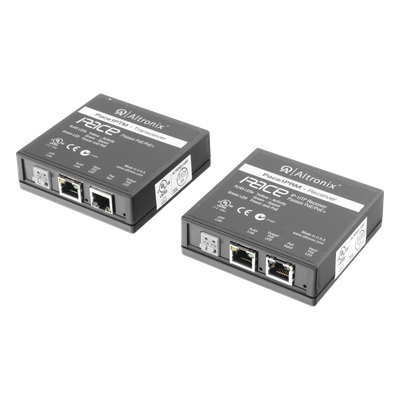 Kit Extensor IP y PoE / UTP CAT5E / 500 m (1640 ft) / 100 Mbps Full Duplex / IEEE 802.3at