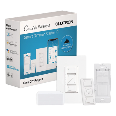 Kit de Inicio para Iluminación Inteligente / Control por App y Voz / Sin Cable Neutro / Hasta 150 W LED o 600 W Incandescente / Integración Alexa, Google y HomeKit / 120 V