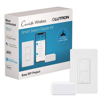 Kit de Inicio para Iluminación Inteligente / Hub Smart Bridge / Interruptor On/Off 5 A / Control por App y Asistentes de Voz / Requiere Neutro