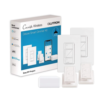 Kit de Iluminación Inteligente / Hub Smart Bridge / 2 Atenuadores Sin Neutro / 2 Controles Pico / 600 W Incandescente / 150 W LED / HomeKit