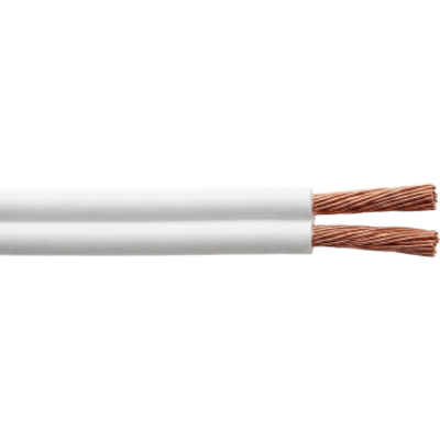 Cable Flexible SPT / 2 x 16 AWG / 300V 60°C / 100 m (328.08 ft) / PVC Autoextinguible / NOM-001-SEDE / Blanco