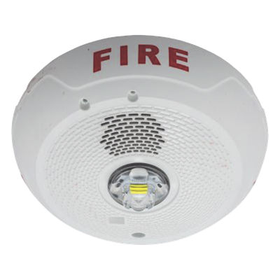 Sirena con Estrobo LED / 2 Hilos / Techo / Candela Seleccionable 15-177 cd / Sincronización System Sensor Sync / Compatible SpectrAlert