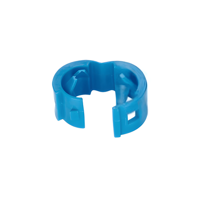 Clips de Identificación para Patch Cords / 25 Piezas / Diámetro 4.7 a 7.8 mm / Color Azul / Fijación a Presión / Polipropileno RoHS