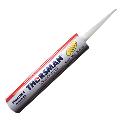 Pegamento para canaletas / 300ml / -20°C a +70°C / Resistencia 45 kg/cm² / 75% sólidos / Blanco