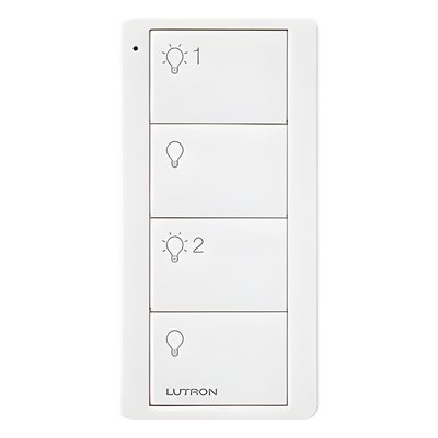 Control Inalámbrico de 4 Botones / 2 Zonas de Iluminación / Clear Connect RF / Alcance 18 m (59.1 ft) Línea de Vista / Batería 10 Años