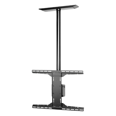 Soporte de Techo Universal / Pantallas 32″ a 90″ / Carga 68.2 kg (150 lb) / Patrón 600 x 400 mm / Columna 91.4 cm (36″) / Inclinación -5° a 20° / Giro 360°