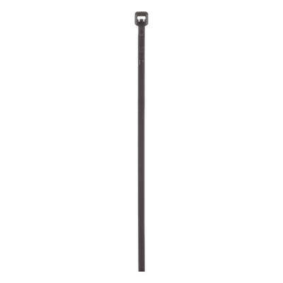 Cincho de Bloqueo / Nylon 6.6 Resistente a Intemperie / 203 mm x 2.5 mm / 8 pulgadas / UV Exterior / Negro / Paquete 100 pz