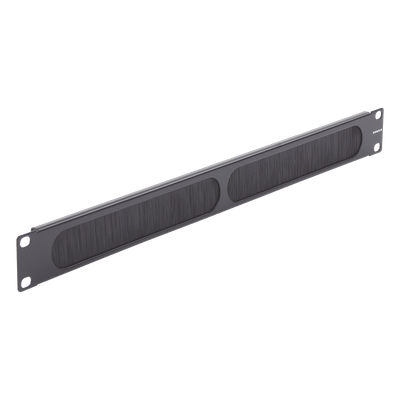 Panel Ciego para Rack 19″ / Cepillo de Nylon para Paso de Cables / Aislamiento Térmico / 1UR / Aluminio 0.060″ / EIA/TIA-310-E