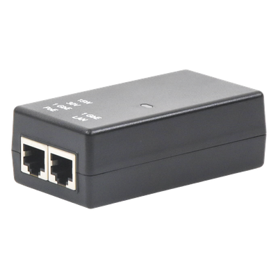 Inyector PoE / 30 VCC / 15W / Gigabit Ethernet / Exterior / 100-240 VCA