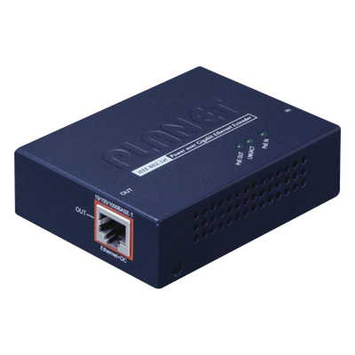 Extensor PoE+ / Hasta 500 m (1640 pies) / Entrada PoE+ Gigabit 802.3at / Salida PoE+ Gigabit 802.3af/at / Cadena de 4 unidades / Interior