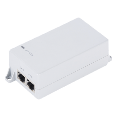 Inyector PoE Pasivo Gigabit / 24V CC / 0.5A / 100-240V Entrada / Montaje en Pared