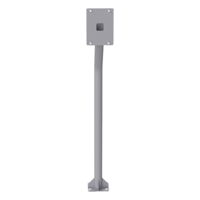 Poste Tubular para Cubierta de Videoportero / Altura 1.2 m (3.9 ft) / Acero Calibre 11 / Recubrimiento Electrostático Gris / Peso 3.1 kg
