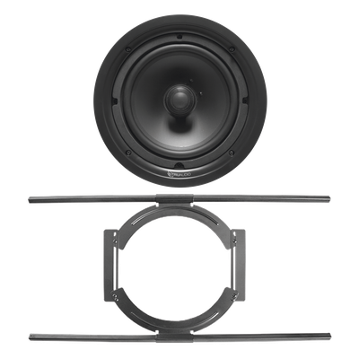 Bocina de Techo / 2 Vías / Woofer 8′ / Tweeter Seda 1′ / 120W RMS / 90 dB / Soporte Acero para Techos Suspendidos