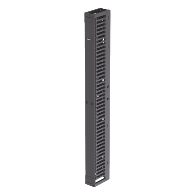 Organizador de Cables Vertical / Alta Densidad 45U / Ancho 6 in (152.4 mm) / Solo Frontal / Tapa de Acero / Rack Abierto EIA