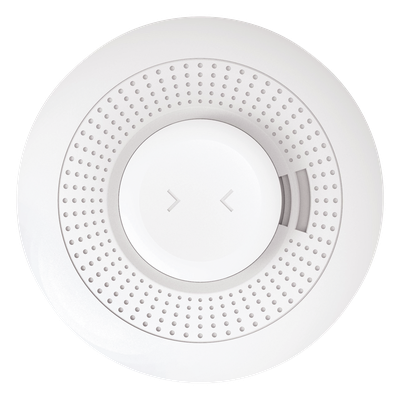Detector Inalámbrico de Humo y Calor / Alarma 85 dBA / Alcance 92 m (300 ft) / AES-128 / One-Go-All-Go / Enrolamiento Automático