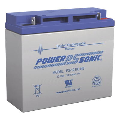 Batería de Respaldo AGM/VRLA / 12V / 18 Ah / Terminales NB / Vida Útil 5 Años / Libre de Mantenimiento