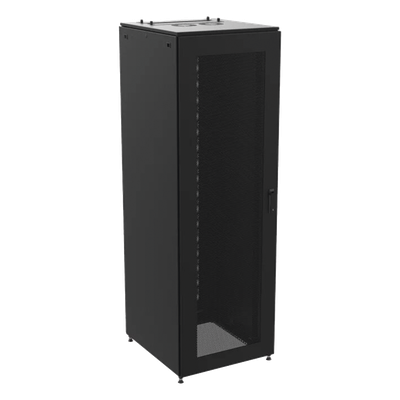 Gabinete de Telecomunicaciones / 800 mm Ancho (2.62 ft) / 900 mm Profundidad (2.95 ft) / 45 UR / Puertas Perforadas / Color Negro